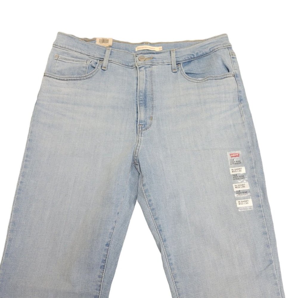 ❇️NWT❇️ Levi's Hi-Rise Straight Jeans 724 | 33 X 30 - Picture 2 of 7
